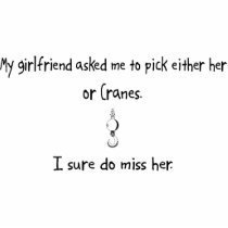Pick Girlfriend or Cranes Photo Cutout