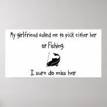 Pick Girlfriend or Fishing Posters