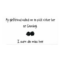 Pick Girlfriend or Gaming posters