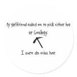 Pick Girlfriend or Geology Sticker
