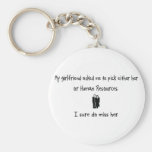 Pick Girlfriend or Human Resources Key Chain