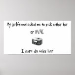 Pick Girlfriend or HVAC posters