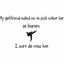 Pick Girlfriend or Karate photo sculptures
