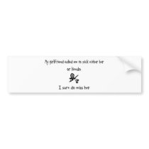 Pick Girlfriend or Kendo Bumper Stickers