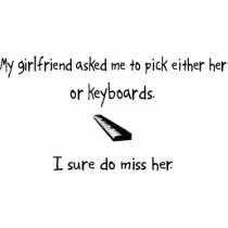 Pick Girlfriend or Keyboards photo sculptures