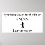 Pick Girlfriend or MMORPGs Poster