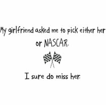 Pick Girlfriend or NASCAR photo sculptures