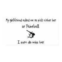 Pick Girlfriend or Paintball posters