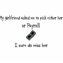 Pick Girlfriend or Payroll Photo Cut Outs