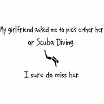 Pick Girlfriend or Scuba Diving photo sculptures by whatitis Pick Girlfriend or Scuba Diving photo sculptures