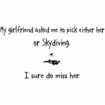 Pick Girlfriend or Skydiving photo sculptures by whatitis Pick Girlfriend or Skydiving photo sculptures