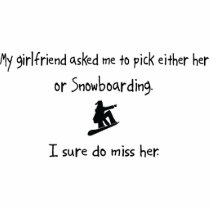 Pick Girlfriend or Snowboarding photo sculptures