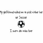 Pick Girlfriend or Soccer Photo Cut Out