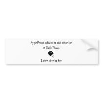Pick Girlfriend or Table Tennis bumper stickers