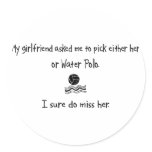 Pick Girlfriend or Water Polo stickers