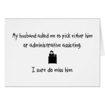 Pick Husband or Administrative Assisting Cards