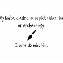 Pick Husband or Archaeology photo sculptures