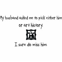Pick Husband or Art History photo sculptures