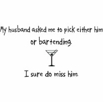 Pick Husband or Bartending photo sculptures