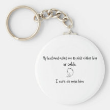 Pick Husband or Cable Keychain