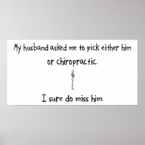 Pick Husband or Chiropractic Posters