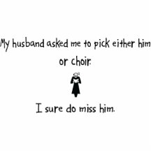 Pick Husband or Choir Photo Cut Outs