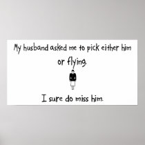 Pick Husband or Flying Poster
