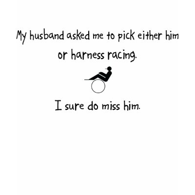 Pick Husband or Harness Racing Tank Top