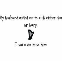 Pick Husband or Harp Acrylic Cut Out