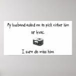 Pick Husband or HVAC posters