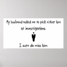 Pick Husband or Investigations Print