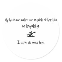 Pick Husband or Kayaking stickers by proton Pick Husband or Kayaking stickers