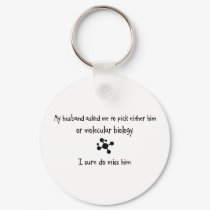 Pick Husband or Molecular Biology keychains