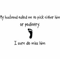 Pick Husband or Podiatry photo sculptures