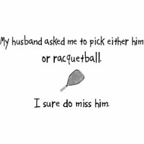 Pick Husband or Racquetball photo sculptures