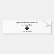 Pick Husband or Rheumatology Bumper Sticker