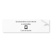 Pick Husband or Scrapbooking bumper stickers