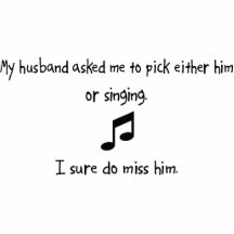 Pick Husband or Singing Photo Cutouts
