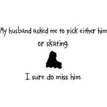 Pick Husband or Skating Acrylic Cut Outs