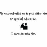 Pick Husband or Special Education Photo Cutouts