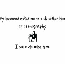 Pick Husband or Stenography photo sculptures