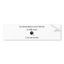 Pick Husband or Table Tennis bumper stickers