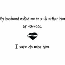 Pick Husband or Tattoos photo sculptures