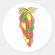 Pick of the Peppers Round Stickers