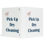 Pick Up Dry Cleaning Reminders 3 Ring Binder