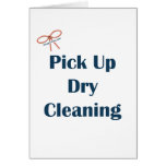 Pick Up Dry Cleaning Reminders Cards