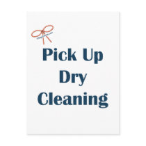 Pick Up Dry Cleaning Reminders Post Card