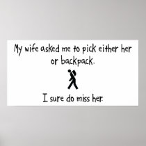 Pick Wife or Backpack Print
