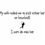 Pick Wife or Baseball Photo Cutouts