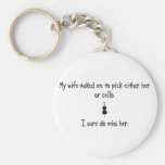 Pick Wife or Cello Keychain